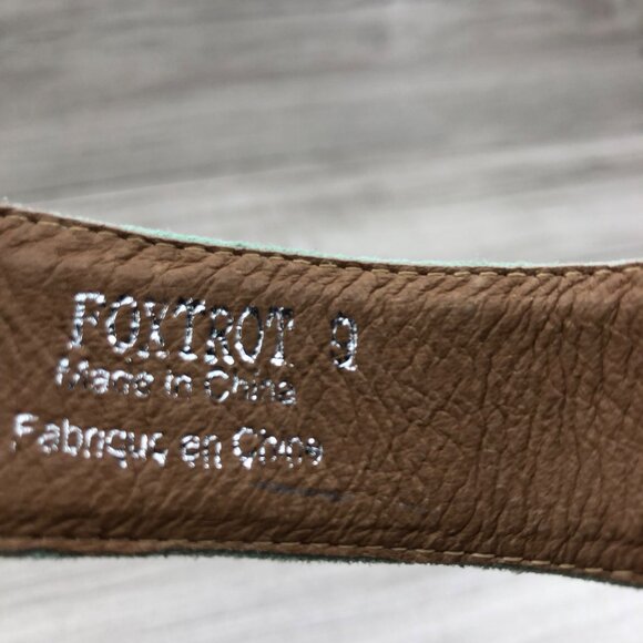 Jeffrey Campbell Heel Sandals Womens 9 Mint Green Suede Hook and Loop Shoes - Picture 9 of 11